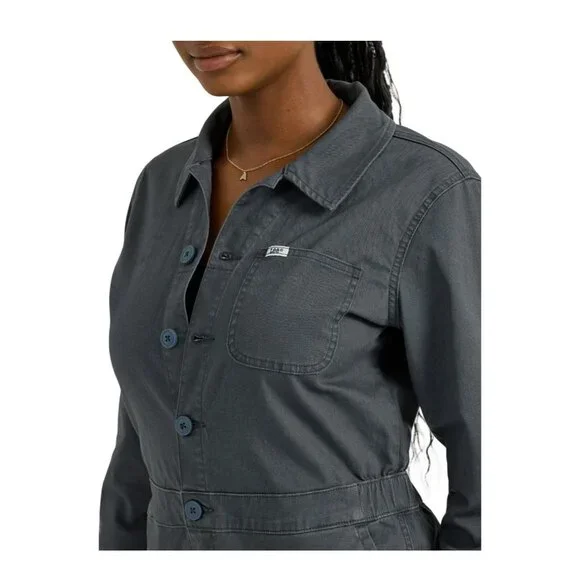 NWT Women’s Gray Heritage Union-All Jumpsuit – Lee Workwear – Size XS - Picture 3 of 8